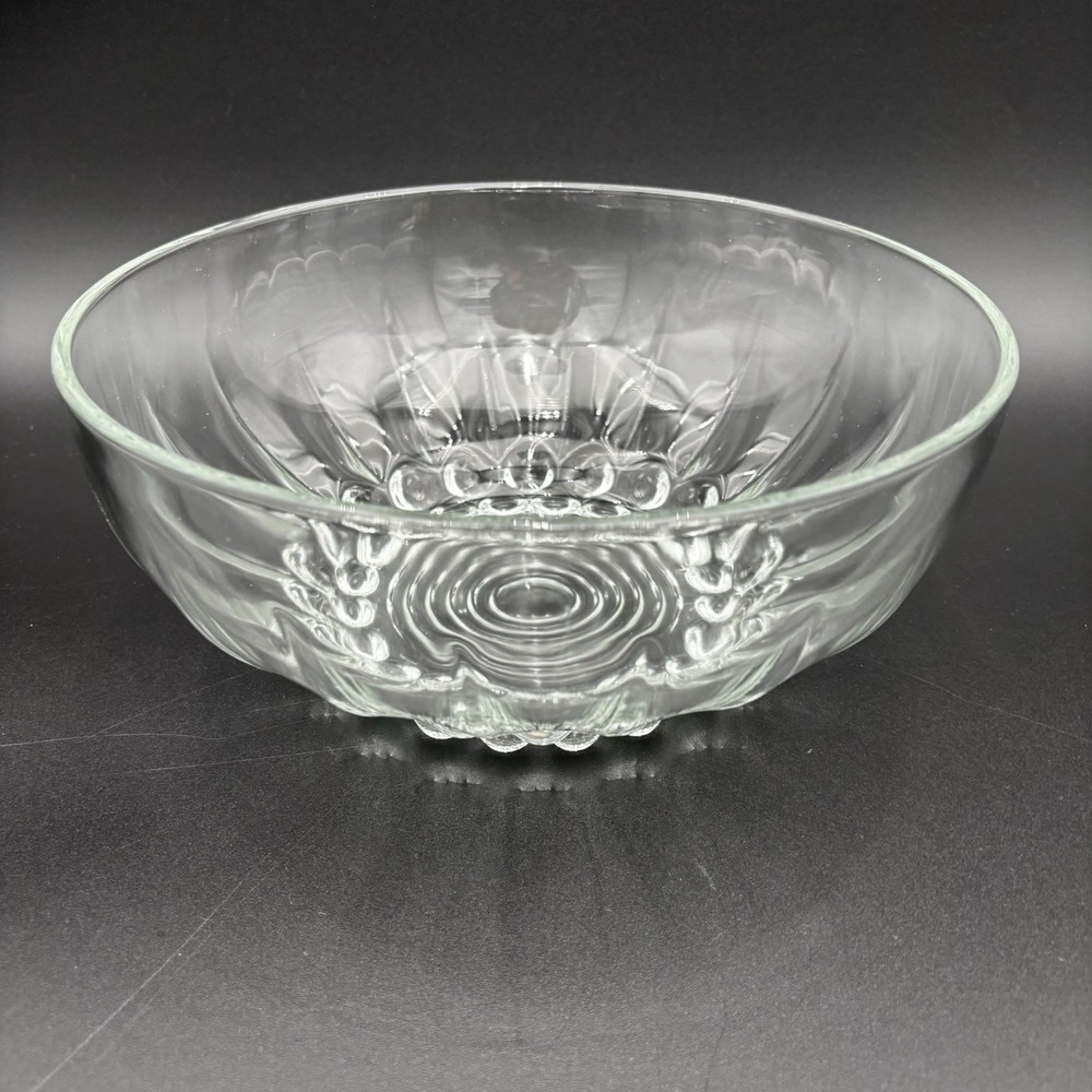 VTG Reims Bubble Bottom Glass Serving bowl 9.5" France
